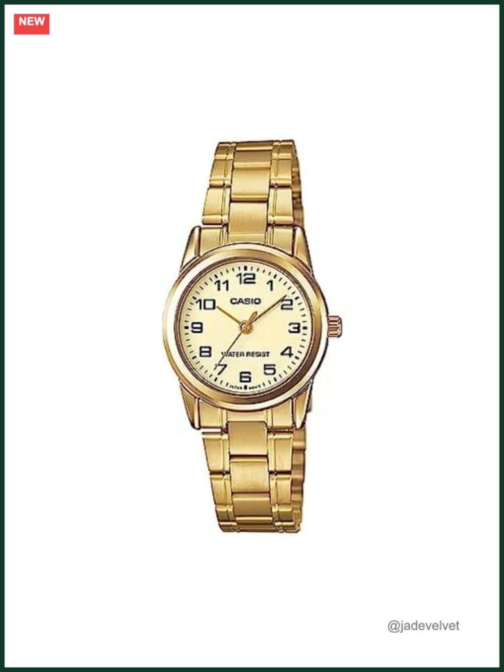 Casio LTP-V001G-9 Women's Quartz Watch Stainless Steel Fold Over Clasp
